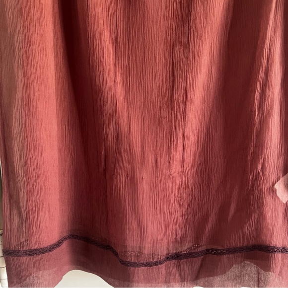 Vintage Max Studio 100% sheer silk lined skirt size S - Picture 5 of 8